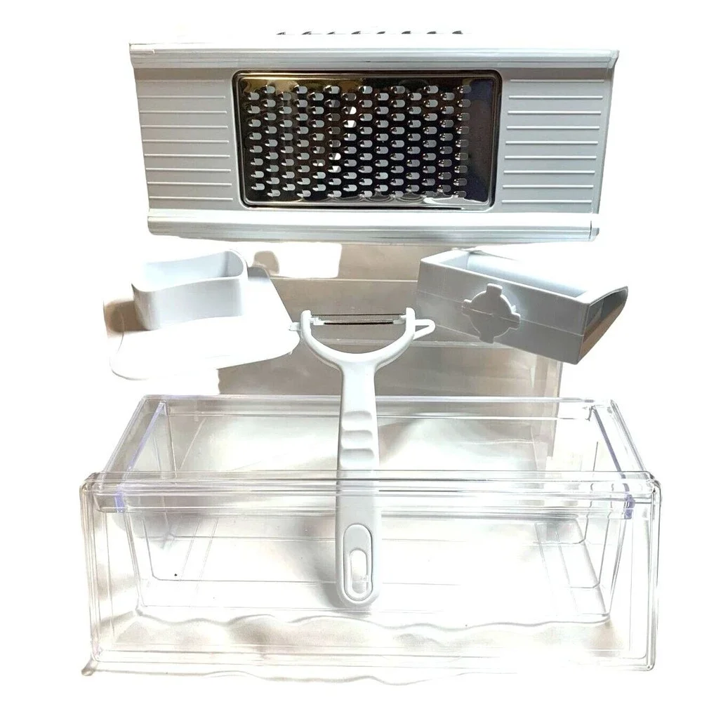 5In1 Mandoline Slicer for Kitchen Cheese Grater Multi Purpose Veggie Slicer New